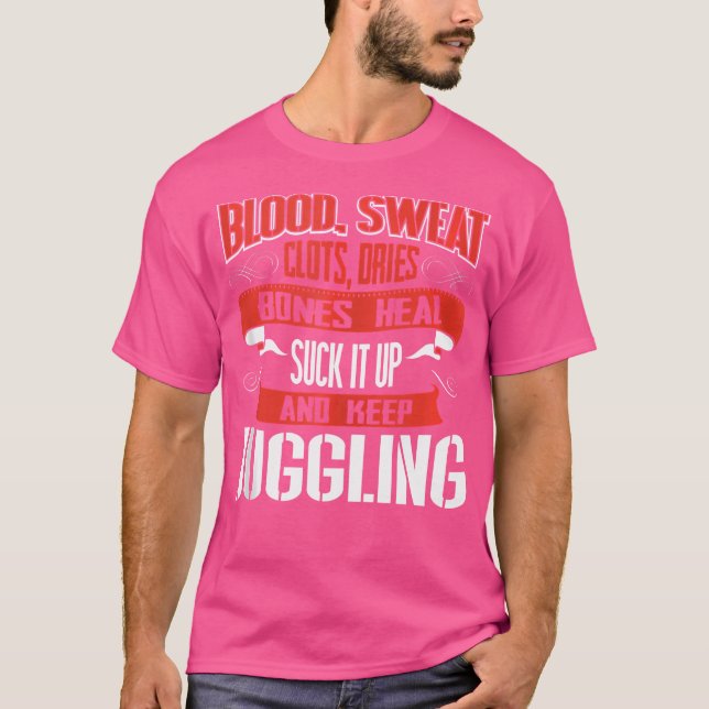 Camiseta Bolas De Sangue Suores Secos. Cale-Se E Continue F (Frente)