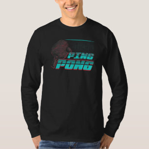 Camiseta Bolas de Tênis de Mesa Grunge Ping Pong Tabelas