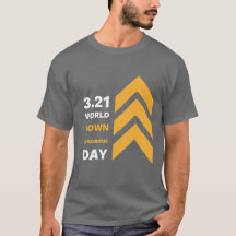 BOLD 3.21 Down Síndrome de Consciência Unisex T-sh