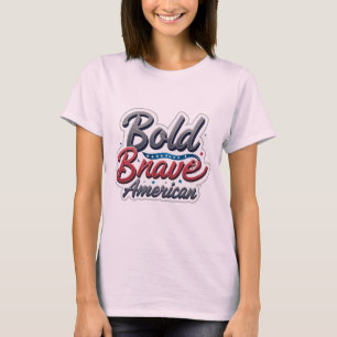 Camiseta Bold American Statement Tee