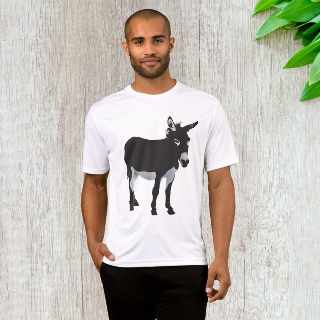 Camiseta Bold Donkey Silhouette Animal (Criador carregado)
