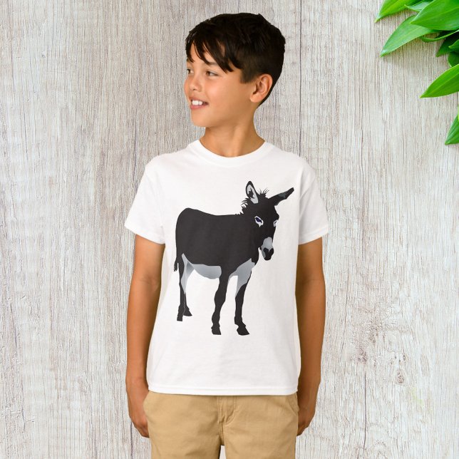 Camiseta Bold Donkey Silhouette Animal (Criador carregado)