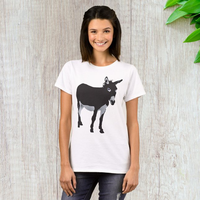 Camiseta Bold Donkey Silhouette Animal (Criador carregado)
