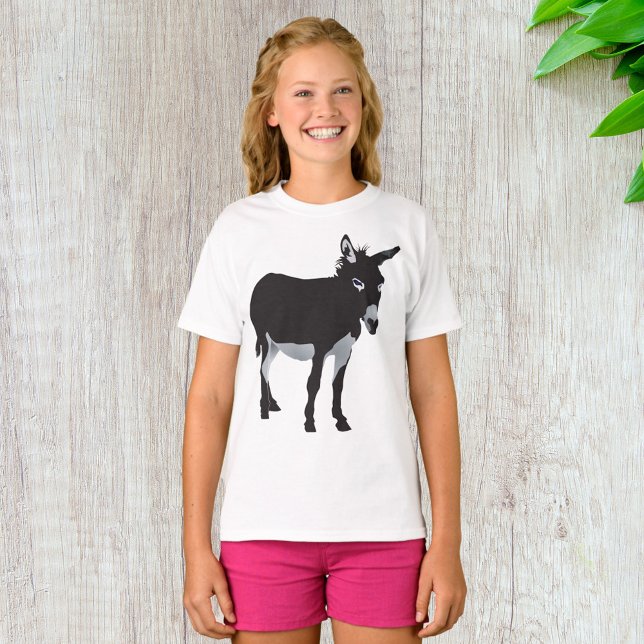 Camiseta Bold Donkey Silhouette Animal (Criador carregado)