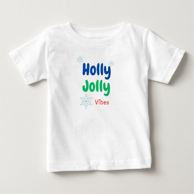 Camiseta Bold Holly Jolly (Frente)