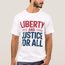 Camiseta Bold Liberty & Justice: Americano