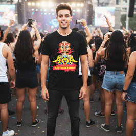 Camiseta Bold Multicolor Tribal Totem Mask Customizable