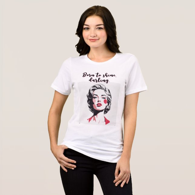 Camiseta Bold Pop Art Glamor (Frente Completa)