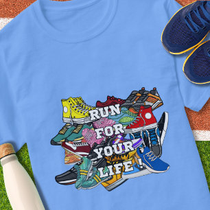 Camiseta Bold Pop Art Runner Jogger