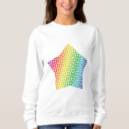 Camiseta Bold Rainbow Honeycomb e Diamond Pattern star