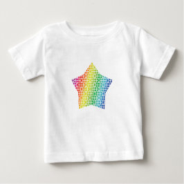 Camiseta Bold Rainbow Honeycomb e Diamond Pattern star
