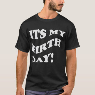 Camiseta Bold Retro “It’s My Birthday” Design