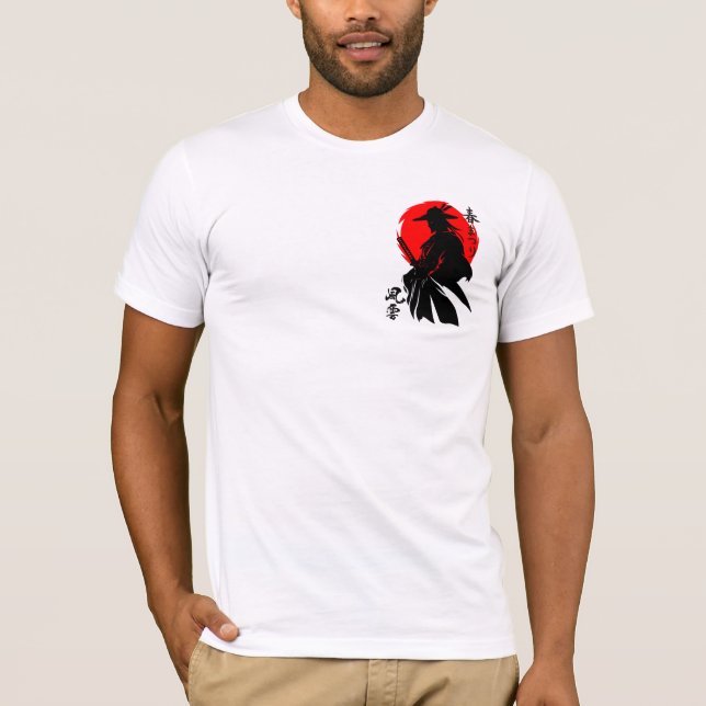 Camiseta Bold Samurai Art for Martial Arts Fans (Frente)