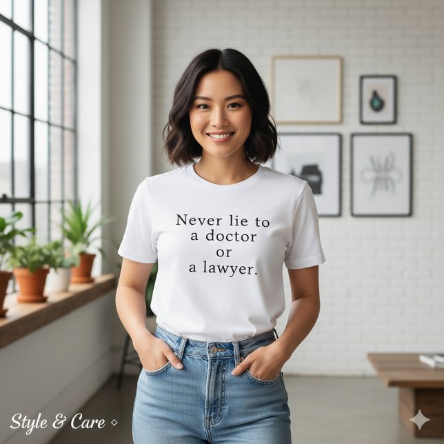 Camiseta Bold Statement Never Lie Doctor Lawyer (Bold Statement Never Lie Doctor Lawyer Tri-Blend Shirt)