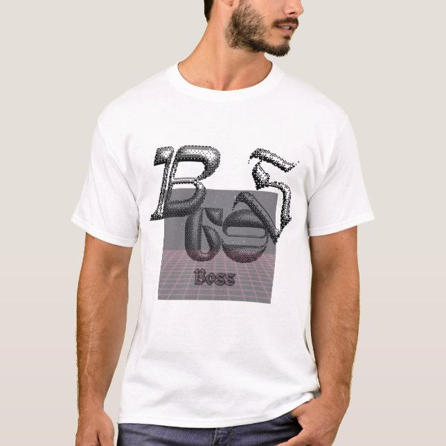 Camiseta 🔥 Bold Streetwear de gráficos 3D da BOSS (Frente)