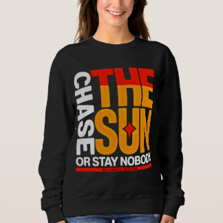Camiseta Bold Streetwear Perseguir o Sol Pôr do sol para mu