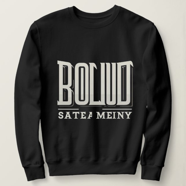 Camiseta Bold Streetwear Typography – Black & White Urban T (Frente do Design)