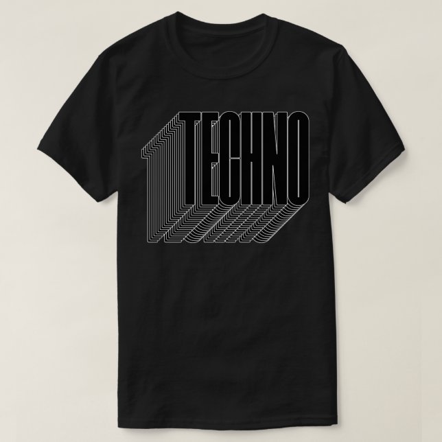 Camiseta bold techno 1 (Frente do Design)
