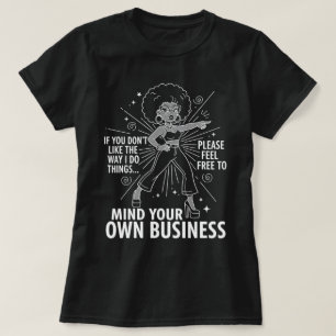 Camiseta Bold Typografia Humor Cote Home Decor