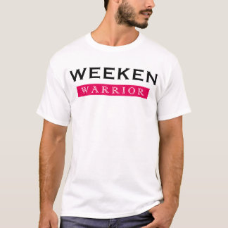 Camiseta Bold Warrior Text Graphic Design with Fuchsia