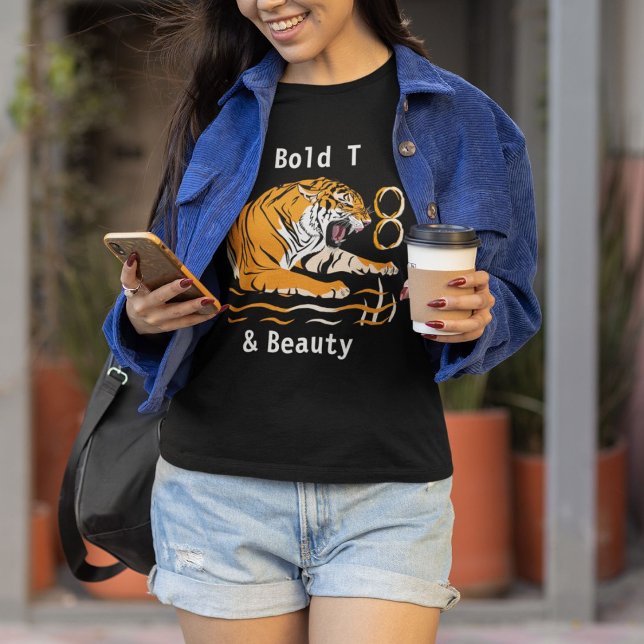 Camiseta Bold Wildlife Beauty Women Tiger T Shirt (Criador carregado)
