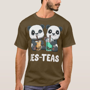 Camiseta Bolha Bonita Chá Pandas Engraçado Boba Tea 770