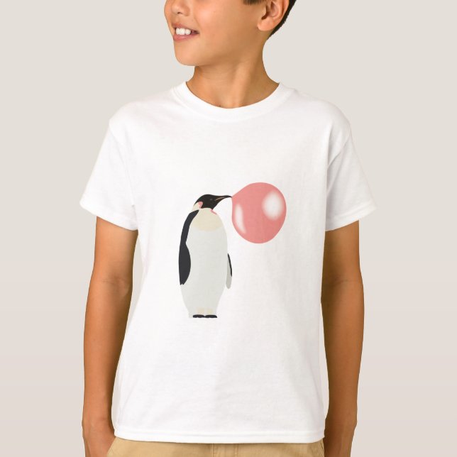 Camiseta Bolha Borracha de Goma Pinguim (Frente)
