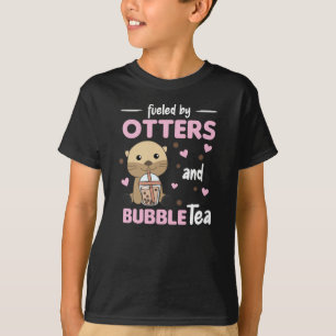 Camiseta Bolha Chá Otter Chocolate Carbono Animais Doces Bo