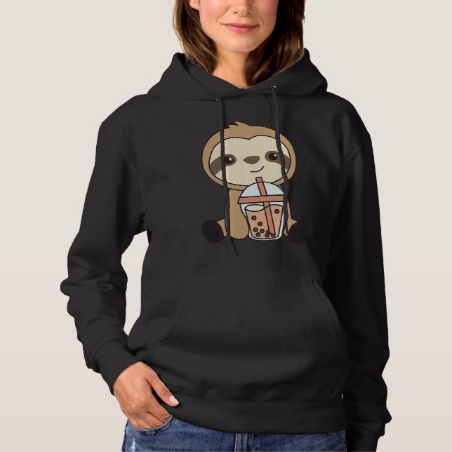 Camiseta Bolha Chá Sloth Com Chá De Chocolate (Frente)