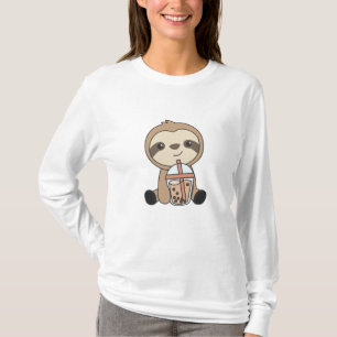 Camiseta Bolha Chá Sloth Com Docinho De Chocolate