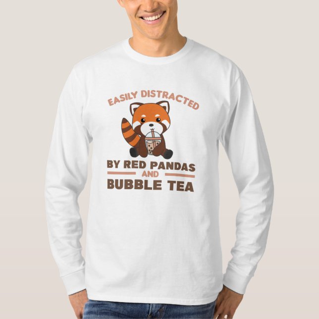 Camiseta Bolha Chá Vermelho Panda Chocolate Fora de Boba (Frente)