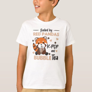 Camiseta Bolha Chá Vermelho Panda Chocolate Fora de Boba