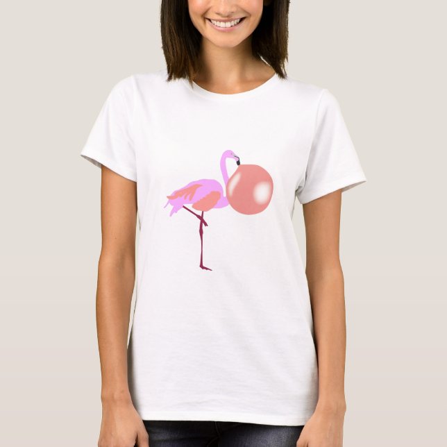 Camiseta Bolha de Boca-Boca Goma Flamingo (Frente)