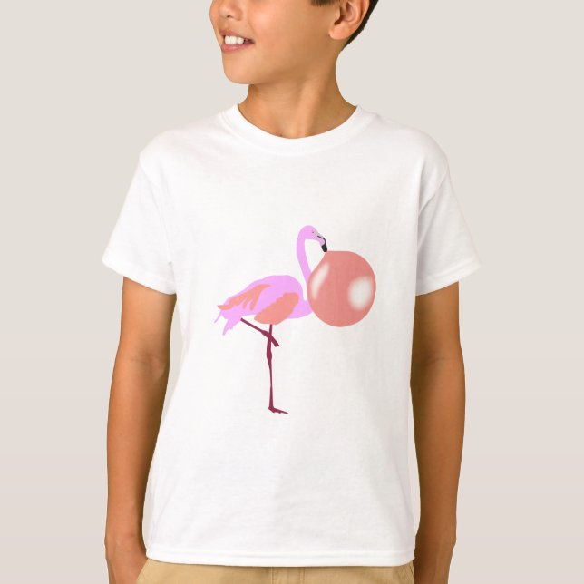 Camiseta Bolha de Boca-Boca Goma Flamingo (Frente)