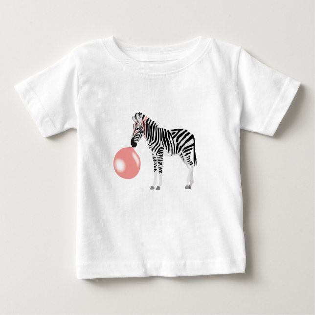 Camiseta Bolha de Bocha de Goma Zebra (Frente)