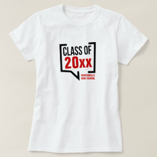 Camiseta Bolha de Discurso Ano-Vermelho