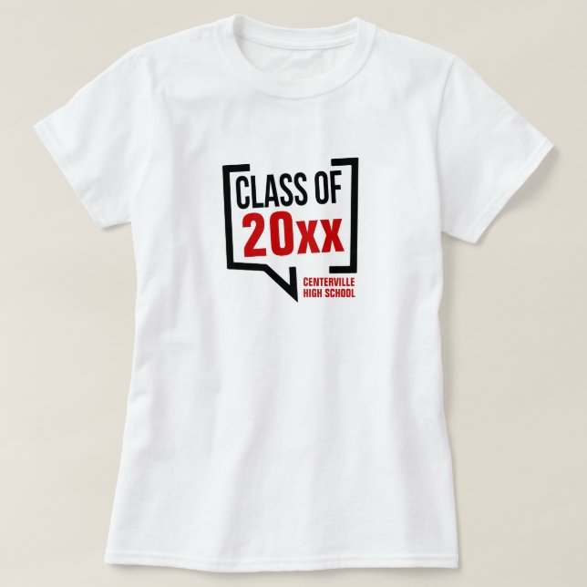 Camiseta Bolha de Discurso Ano-Vermelho (Frente do Design)