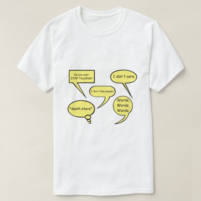 CAMISETA BOLHA DE DISCURSO INTJ (Frente do Design)
