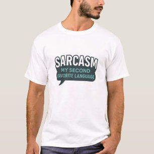 Camiseta Bolha de Fala Azul Turquesa Sarcástica