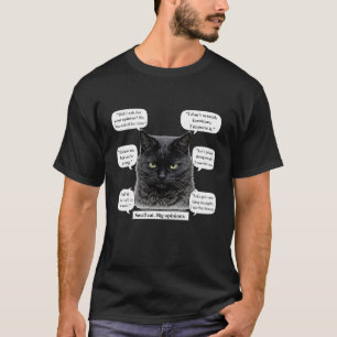 Camiseta Bolha de Fala de Gato Pequeno, Grandes Opiniões