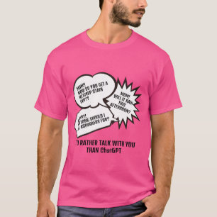 Camiseta Bolha de fala Mensagem de Dia de as mães