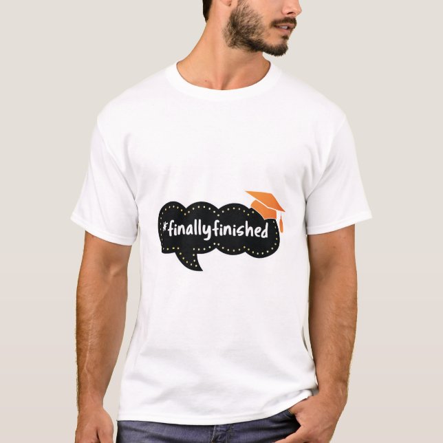 Camiseta Bolha De Graduação Finalmente Concluída (Frente)