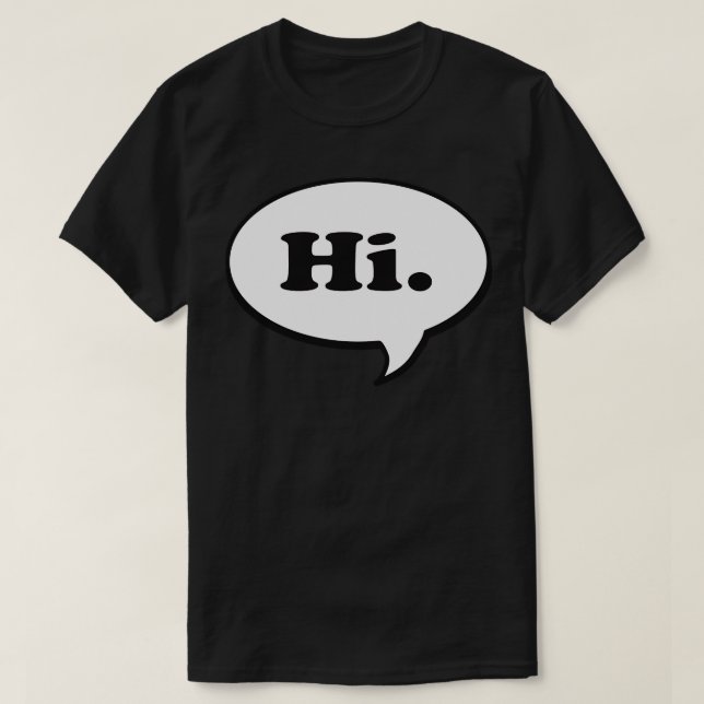 Camiseta Bolha de voz alta (Frente do Design)