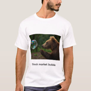 Camiseta Bolha do mercado de ações