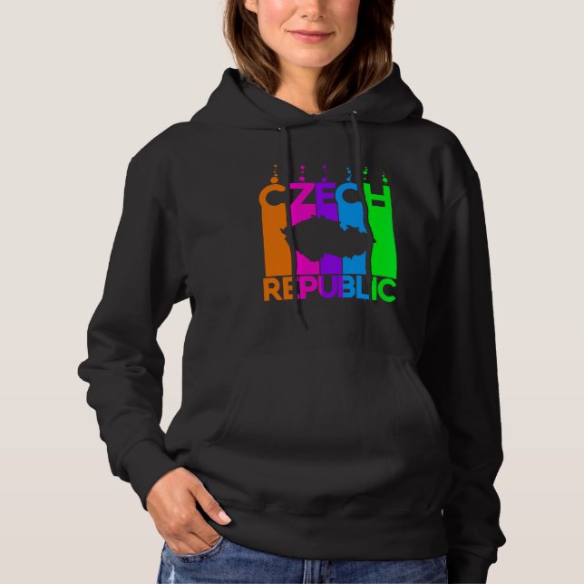 Camiseta Bolhas Coloridas da República Tcheca (Frente)