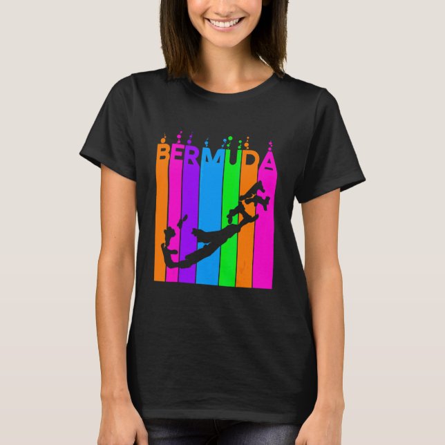 Camiseta Bolhas Coloridas das Bermudas (Frente)