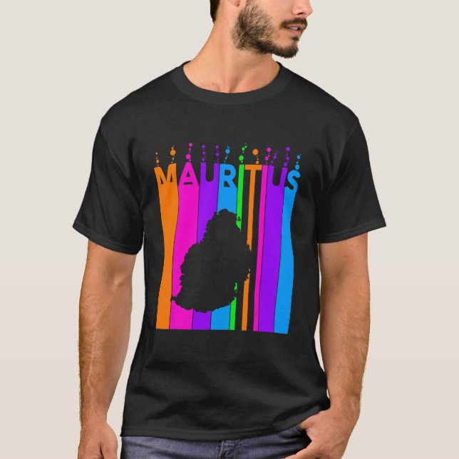Camiseta Bolhas Coloridas de Maurício (Frente)