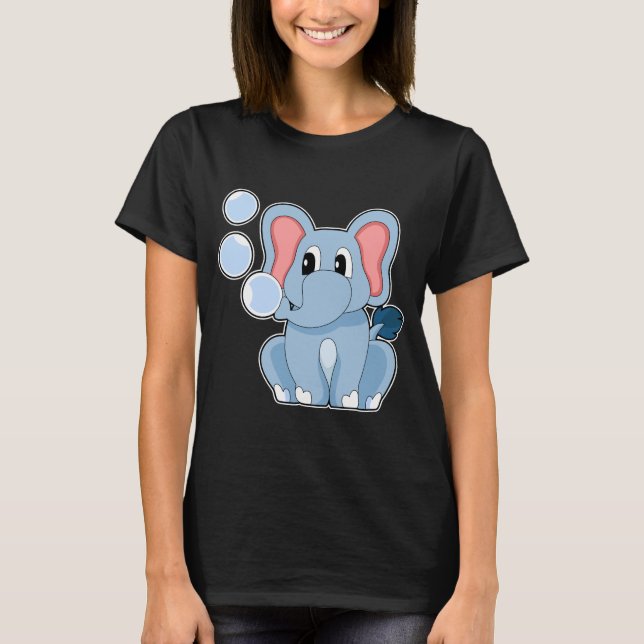 Camiseta Bolhas de água elefante (Frente)