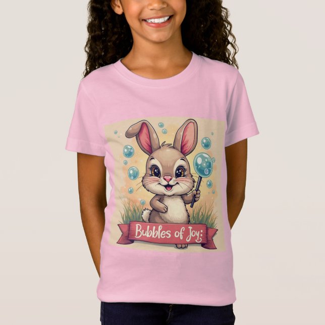 Camiseta Bolhas de Alegria - Meninas (Frente)