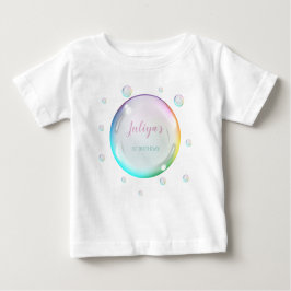 Camiseta Bolhas de aquarela Aniversário 